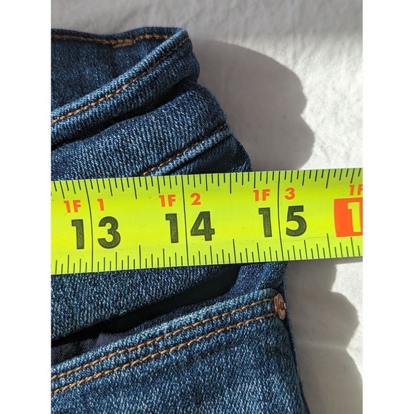 J Brand Jeans Womens 28 Medium Wash Mid Rise Capri Skinny in Misfit Denim Frayed - Picture 8 of 13